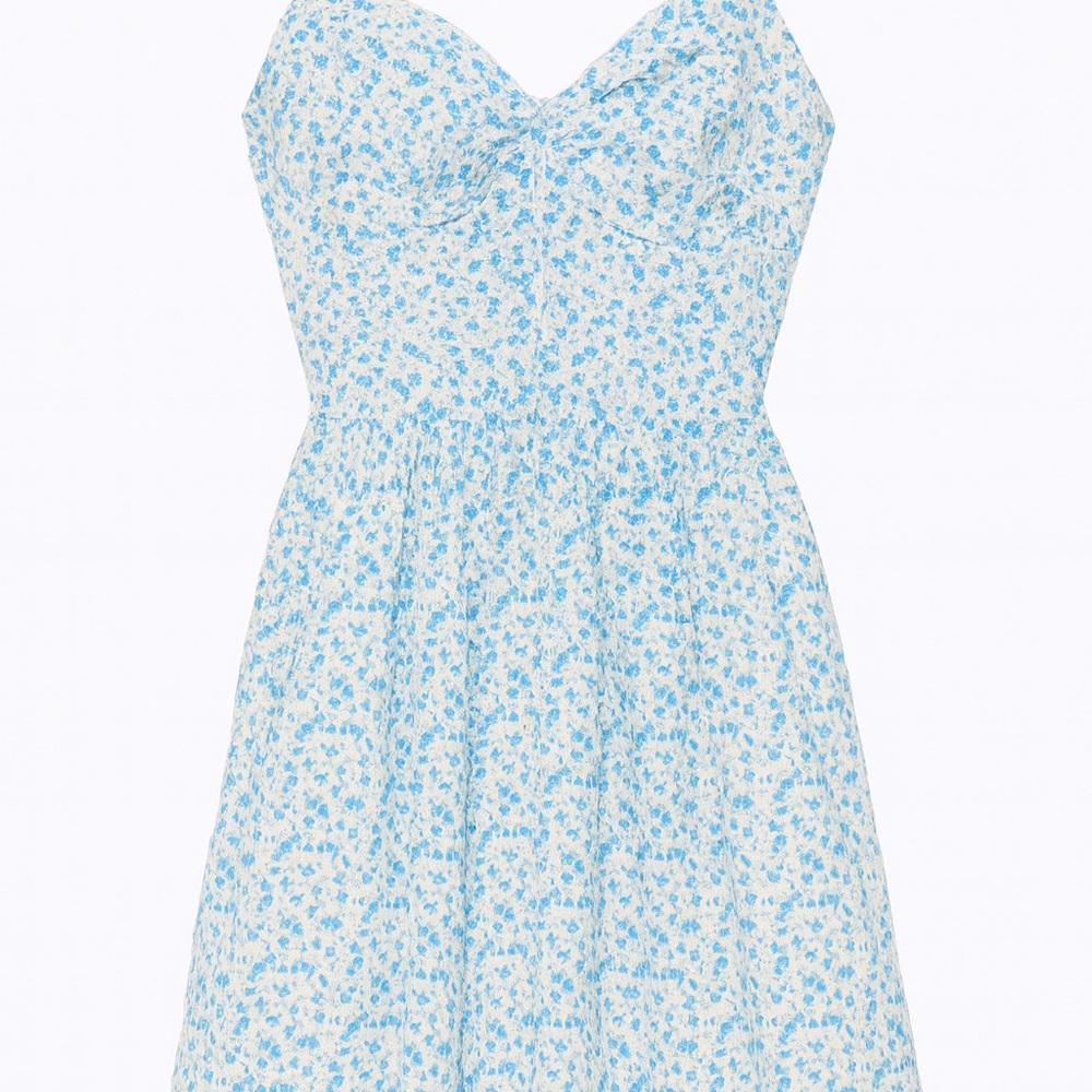 SHEIN Blue Floral Mini Dress